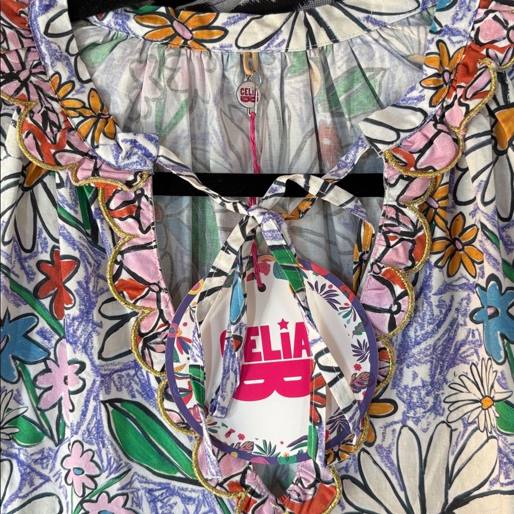 NWT Celia B Brenda Maxi Floral Dress - Picture 4 of 7